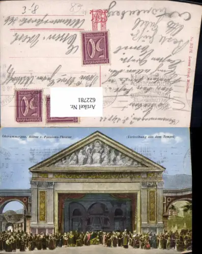 622781,Oberammergau Bühne Passionstheater Vertreibung a. d. Tempel Passionsspiel Religion