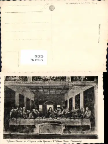 622783,Künstler Ak Leonardo S. Ultima Cena Abendmahl Chiesa di S. Maria delle Grazie Milano Religion