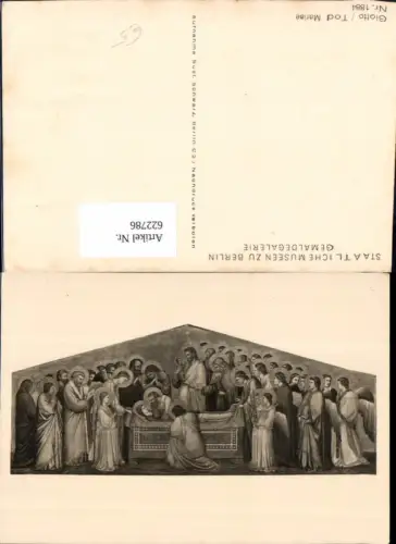 622786,Künstler Ak Giotto Tod Mariae Religion