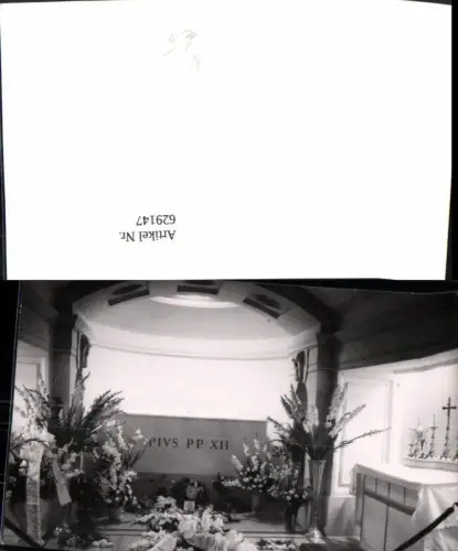 629147,Foto Ak Grab Grub Pivs PP XII Papst Religion Rom Roma Petersdom Krypta