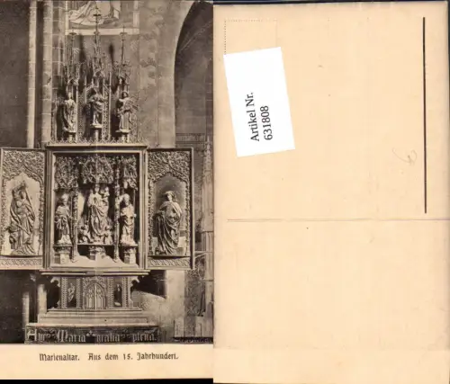 631808,Marienaltar aus d. 15 Jhdt. Altar Religion