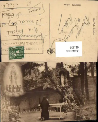 631838,Beauraing La Grotte Madonna Statue Beten Religion