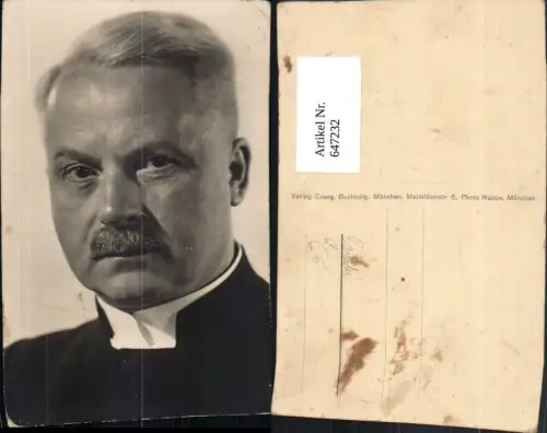 647232,Foto Ak Portrait Priester Region München Religion
