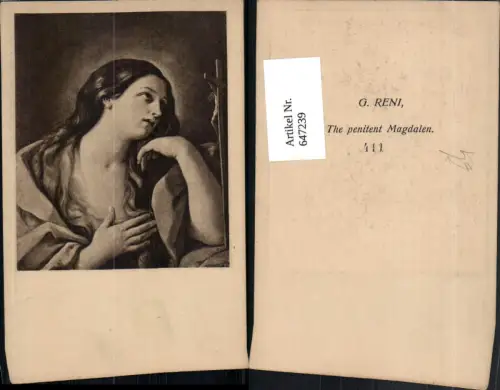 647239,Künstler Ak G. Reni The penitent Magdalen Heilige Religion