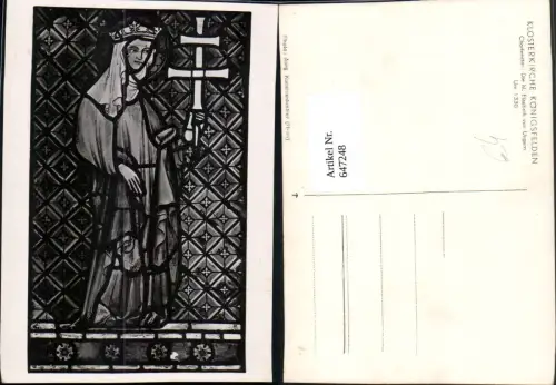 647248,Chorfenster Die Heilige Elisabeth v. Ungarn Königsfelden Klosterkirche Religion