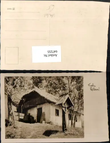 647255,Foto Ak Hütte Marterl Wegkreuz Flurkreuz Religion