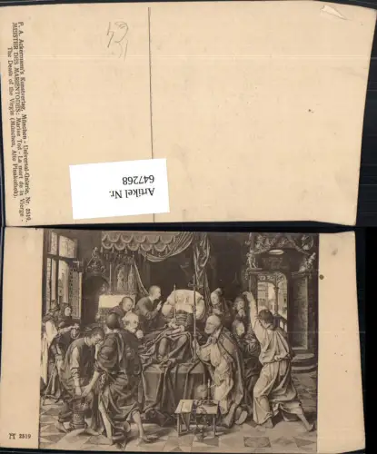 647268,Künstler Ak Marientodes La mort de la Vierge Religion