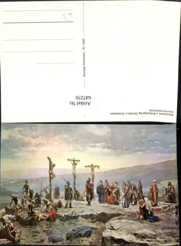 647270,Künstler Ak Einsiedeln Kreuzigungsgruppe Religion