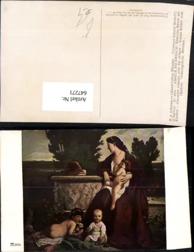 647271,Anselm Feuerbach Römische Mutter Kinder Religion pub F. A. Ackermann 272/2824