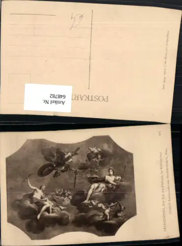 648782,Künstler Ak Franceschini Ein Teil d. Plafonds im Rubens-Saal Engel Religion