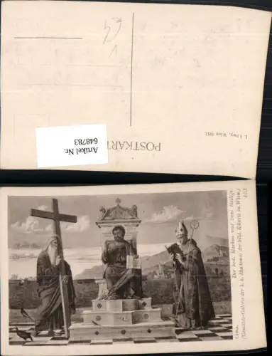 648783,Künstler Ak Cima Der Heilige Markus u. zwei Heilige Religion pub J. Löwy 403