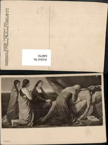 648791,Künstler Ak Anselm Feuerbach Pieta Beweinung Christi Jesus Religion