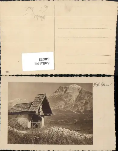 648793,Foto Ak Martarl Kleine Kapelle Kreuz Bergkulisse Frohe Ostern Tirol Religion