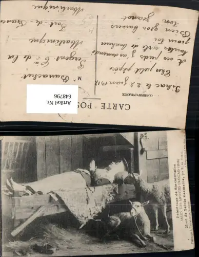 648796,Künstler Ak R. de Pibrac Mort de Sainte Germaine Heilige Religion