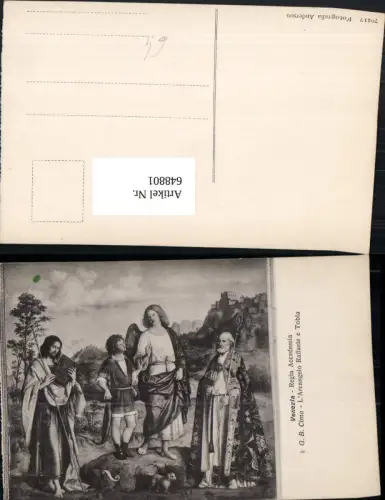 648801,Künstler Ak G. B. Cima L Arcangelo Raffaele e Tobia Religion