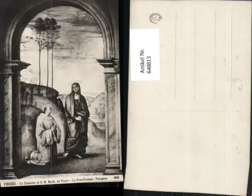 648813,Künstler Ak Perugino La Crocifissione Religion