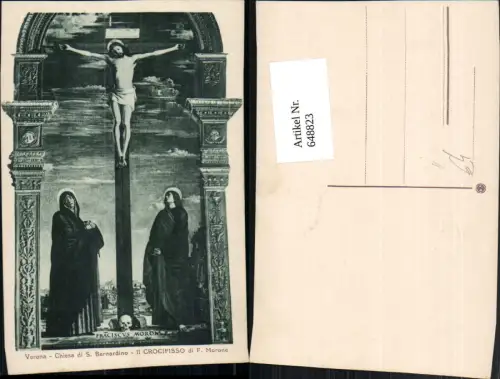 648823,Künstler Ak Il Crocifisso di F. Morone Jesus am Kreuz Religion