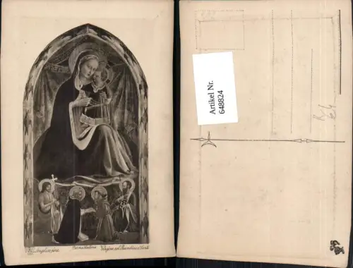 648824,Künstler Ak Angelico Vergine col Bambino e Santi Jesuskind Religion