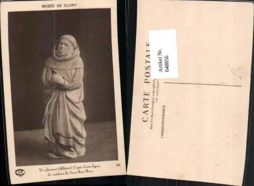 648856,Künstler Ak Un pleurant Copie d une figure du tombeau de Jean-Sans-Peur Religion