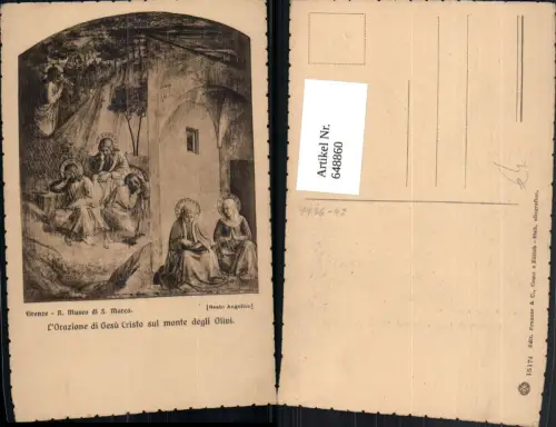 648860,Künstler Ak Beato Angelico L Orazione di Gesu Cristo sul monte degli Olivi Religion