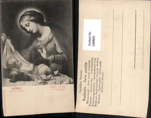 648869,Künstler Ak Carlo Dolci La Vergine Madonna m. Jesuskind Religion pub Stengel Co 13213