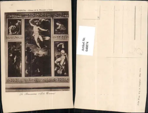 648874,Künstler Ak Tiziano La Risurrezione Religion
