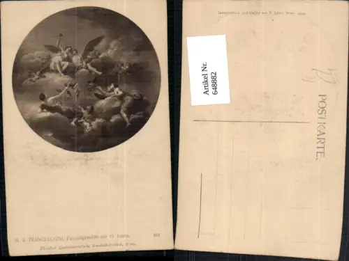 648882,Künstler Ak M. A. Franceschini Plafondgemälde des VI Saales Engel Religion