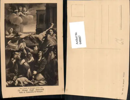 648887,Künstler Ak Reni Guido La Strage degli Innocenti Engel Religion