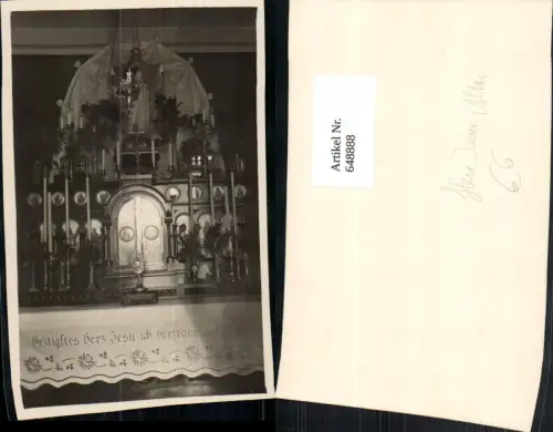 648888,Foto Ak Herz Jesu Altar Kirche Religion
