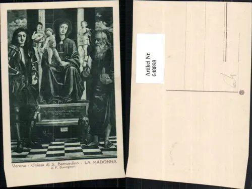 648898,Künstler Ak F. Bonsignori La Madonna Jesuskind Religion