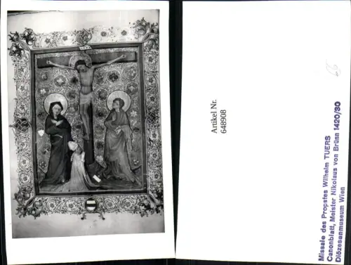 648908,Foto Ak Missale des Propstes Wilhelm Tuers Canonblatt Nikolaus v. Brünn Religion