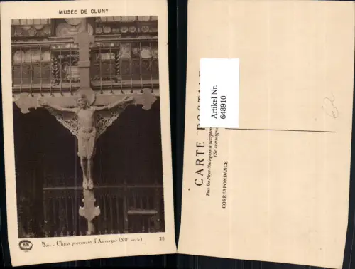 648910,Bois Christ provenant d Auvergne Kreuz Religion