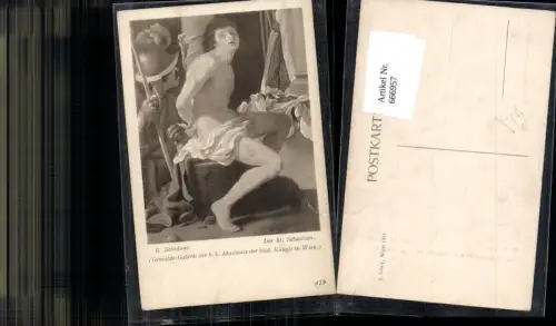 666957,Künstler Ak B. Schidone Der heilige Sebastian Religion pub J. Löwy 429