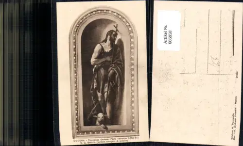 666958,Künstler Ak Paolo Veronese S. G. Battista Religion
