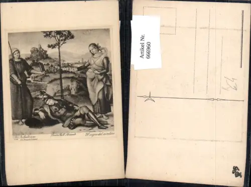 666960,Künstler Ak Raffaello Il sogno del cavaliere Religion