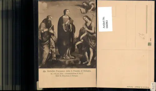 666961,Künstler Ak Raibolini Francesco L Annunziazione di M. V. Religion