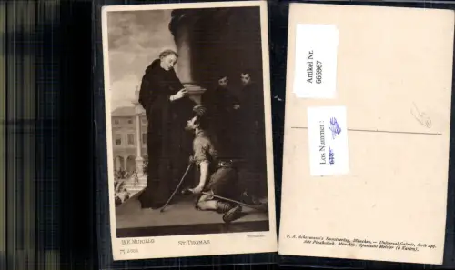 666967,Künstler Ak B.E. Murillo St Thomas Heiliger Mönche Priester Religion
