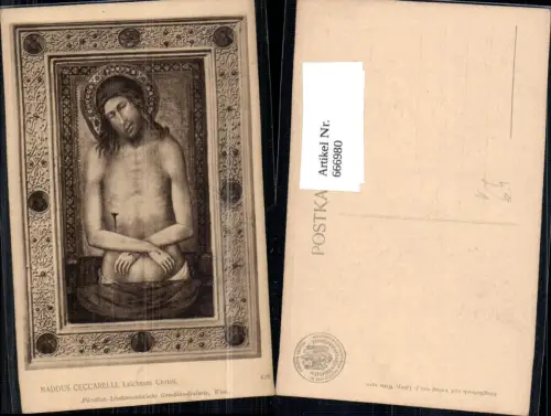 666980,Künstler Ak Naddus Cecarelli Leichnam Christi Religion pub J. Löwy 428
