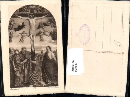 666986,Künstler Ak Bergognone Certosa di Pavia Religion