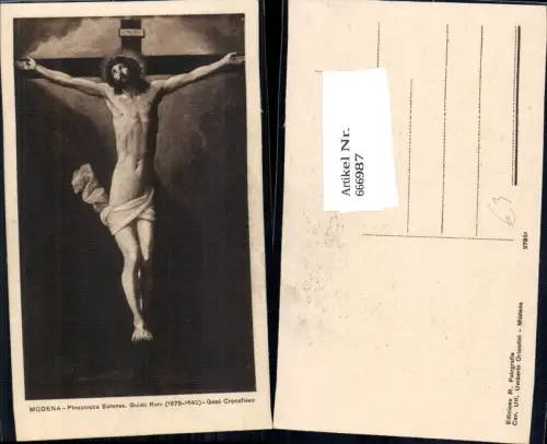666987,Künstler Ak Guido Reni Gesü Crocefisso Religion