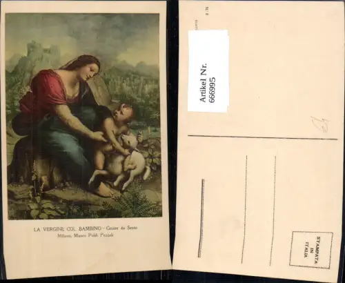 666995,Künstler Ak Cesare da Sesto La Vergine col Bambino Religion