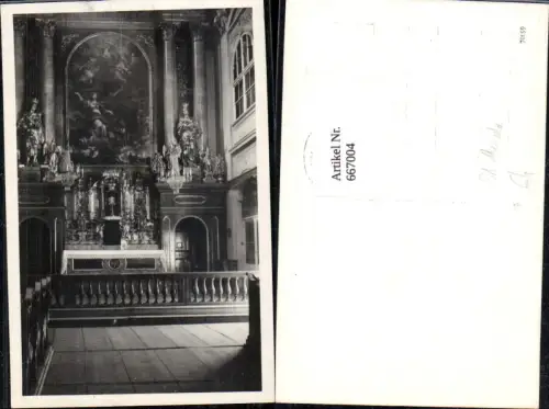 667004,Foto Ak St Ursula Kirche Innenansicht Religion