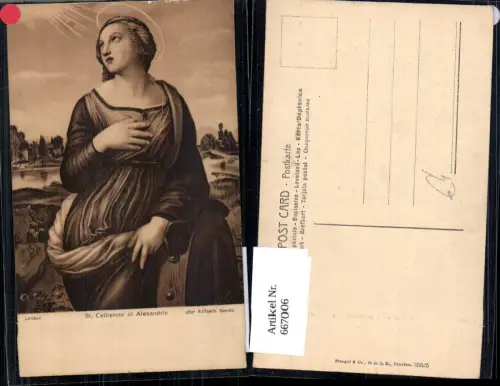 667006,Künstler Ak Raffaello Sanzio St Catherine of Alexandria Religion