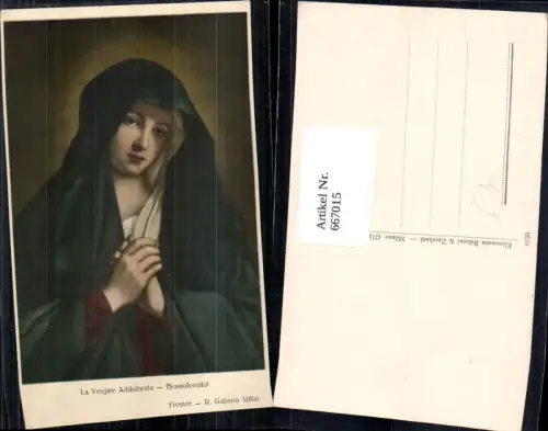 667015,Künstler Ak Sassoferrato La Vergine Addolorata Heilige Religion