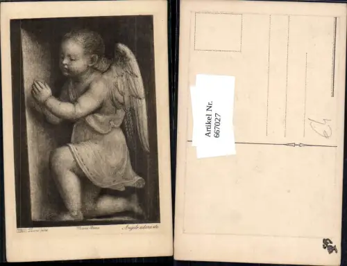 667027,Künstler Ak Luini Angelo adorante Engel Religion