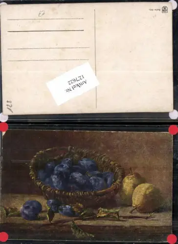 127622,Stilleben Früchte Obst Birne Pflaumen Korb