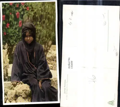 132459,Volkstypen Junge Beduinin i. d. Gegend v. Kapernaum Israel