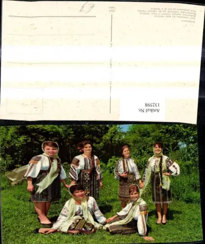 132598,Tracht Volkstracht Rumänien a. d. südlichen Moldau