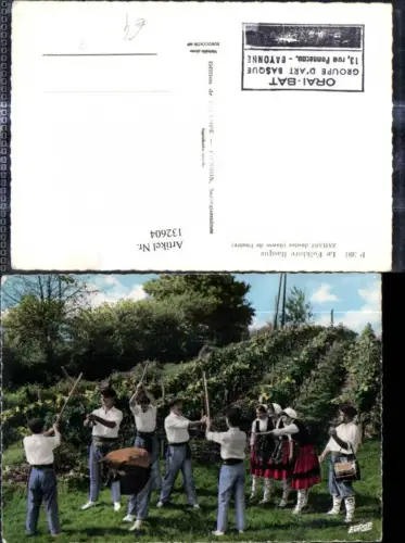 132604,Tracht Le Folklore Basque Zahagi dantza Volkstanz Spanien Baskenland