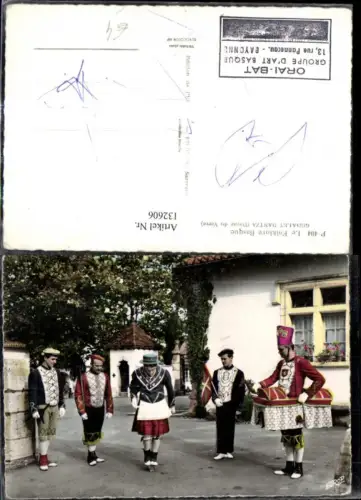 132606,Tracht Le Folklore Basque Godalet Dantza Volkstanz Spanien Baskenland
